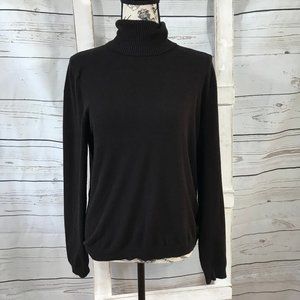 🧶 CLEARANCE Petite Sophisticate Brown Turtle Neck Shirt